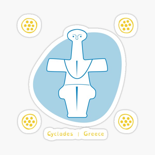 Item preview, Cycladic ancient figurine designed and sold by LilianGrfld.