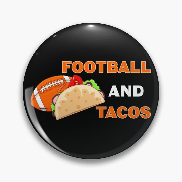 Item preview,  American football and tacos lover gift, text, football and mexican food, sports and food, taco pattern designed and sold by SGS-.