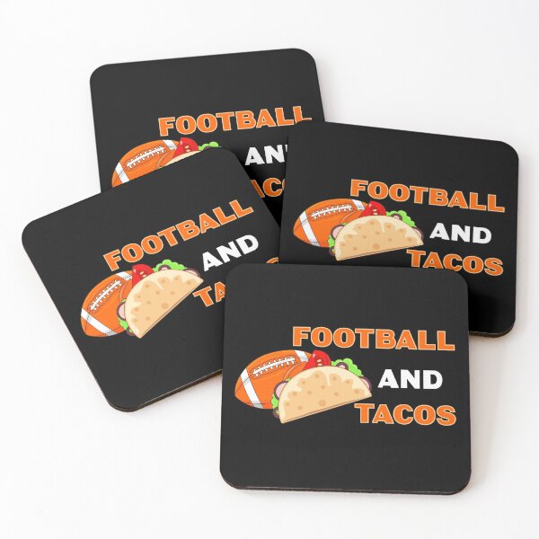 Item preview,  American football and tacos lover gift, text, football and mexican food, sports and food, taco pattern designed and sold by SGS-.