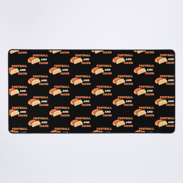 Item preview, American football and tacos lover gift, text, football and mexican food, sports and food, taco pattern designed and sold by SGS-.