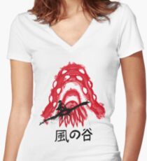 Traditional Wind Valley Women's Fitted V-Neck T-Shirt