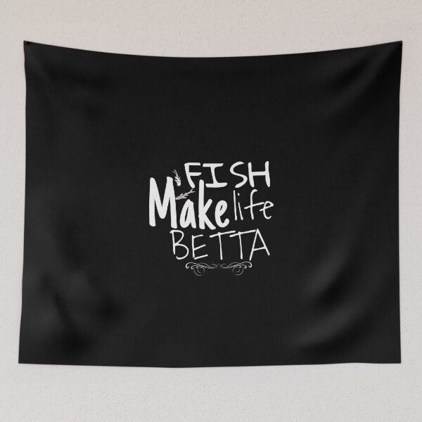 Item preview, Fish make life betta designed and sold by salahnewdesign.
