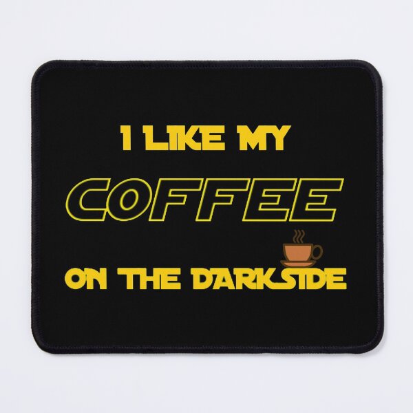 Vista previa del artículo con la obra «Me gusta mi café en el lado oscuro», diseñado y vendido por TheUnknown93.