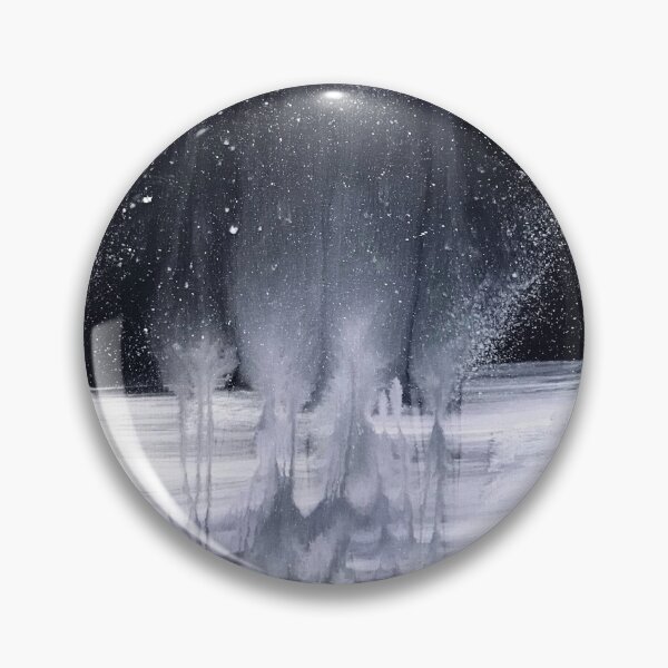 Item preview, Nighttime Snow Abstract Painting designed and sold by TheRealSRFinch.
