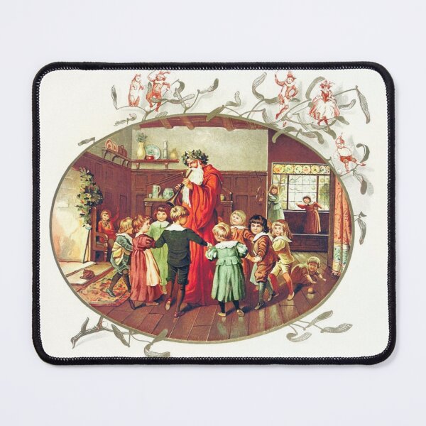 Item preview, Santa Claus with Children - illustration - The Coming of Father Christmas - 1894 -  by Eliza F. Manning designed and sold by Wanda Case.