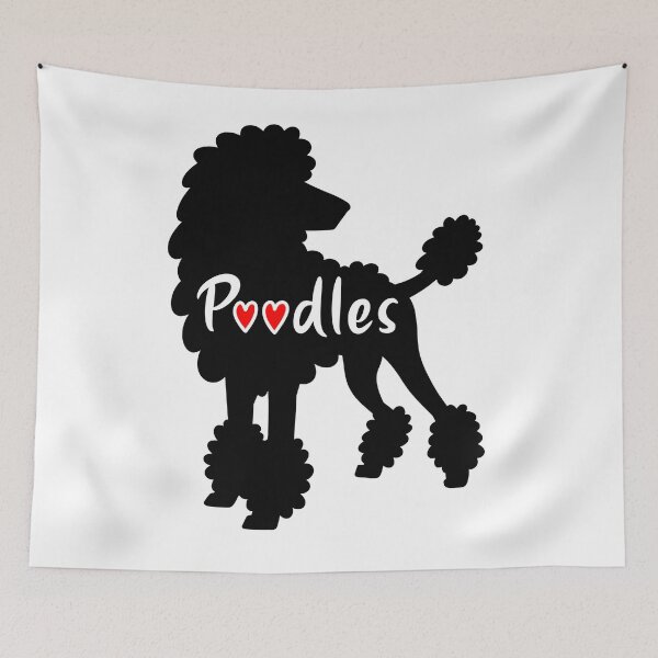 Item preview, Poodles Hearts designed and sold by OneCraftyLady.