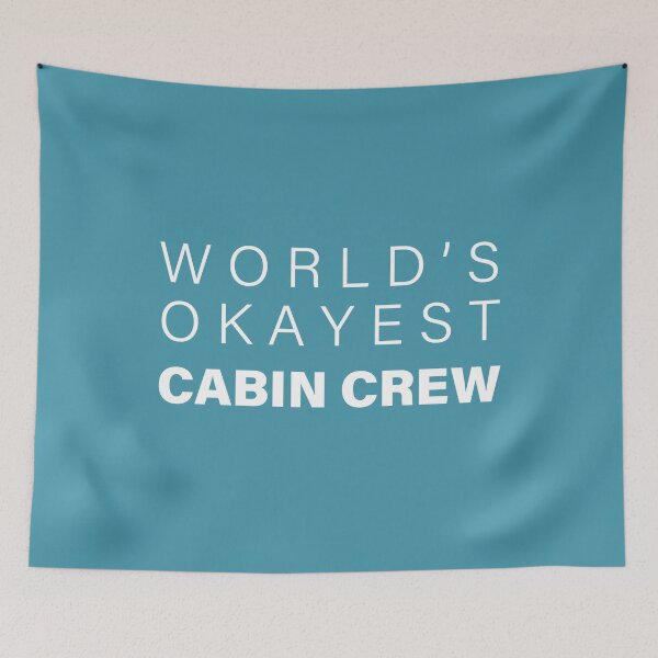 Item preview, World's okayest Cabin Crew,Funny Cabin Crew Gift, Aviation lover | designed and sold by Boom-llqb.
