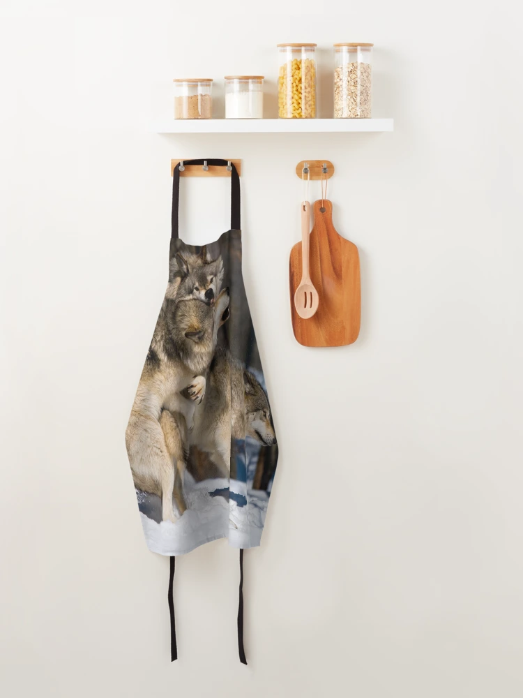 Thumbnail 4 of 6, Apron, Timber Wolves designed and sold by WolvesOnly.