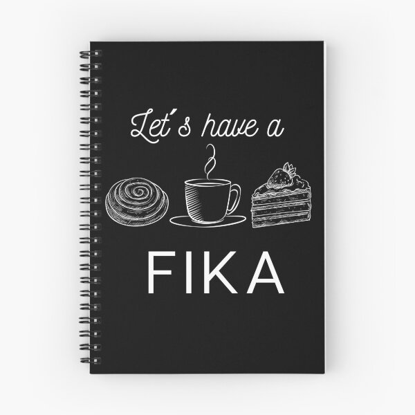 Item preview, Let´s have a fika white text designed and sold by Designbyfia.