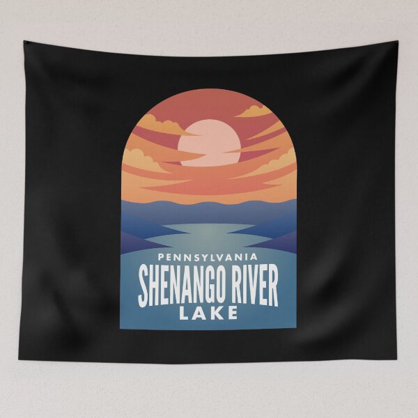 Item preview, Lake Shenango River PA Retro Sunset designed and sold by HalpinDesign.