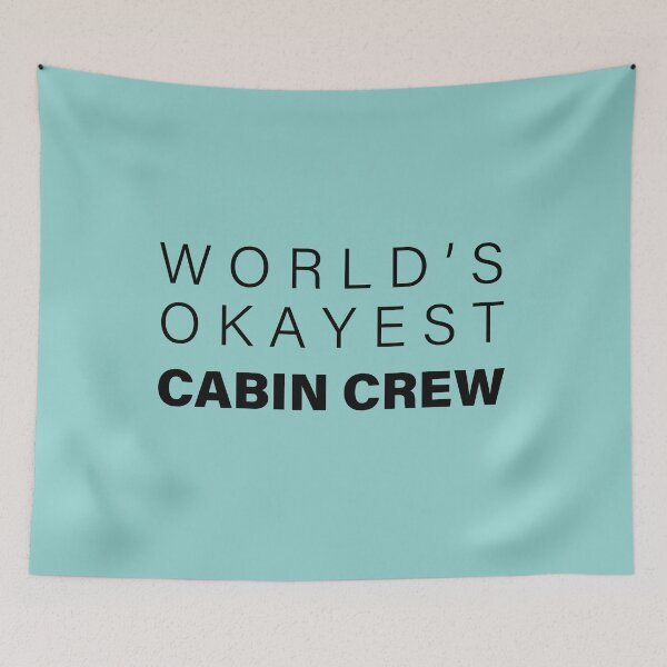Item preview, World's okayest Cabin Crew,Funny Cabin Crew Gift, Aviation lover | designed and sold by Boom-llqb.
