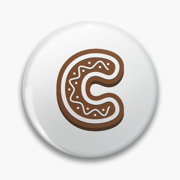 Artikelvorschau, Lebkuchenbuchstabe C Weihnachtsmonogramm Winterferien Initial C entworfen und verkauft von KateBilous.
