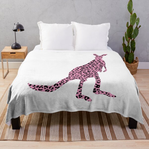 Item preview, Cute Pink Leopard Print Kangaroo Funny Australia Souvenir Gift designed and sold by HauteLeopard.