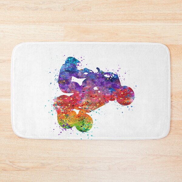 Item preview, Four Wheeler Riding Boy Watercolor Silhouette designed and sold by LotusGifts.
