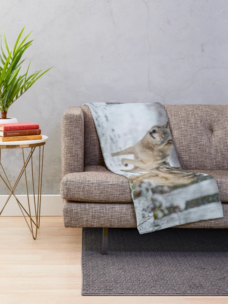Thumbnail 2 of 6, Throw Blanket, Timber Wolves designed and sold by WolvesOnly.