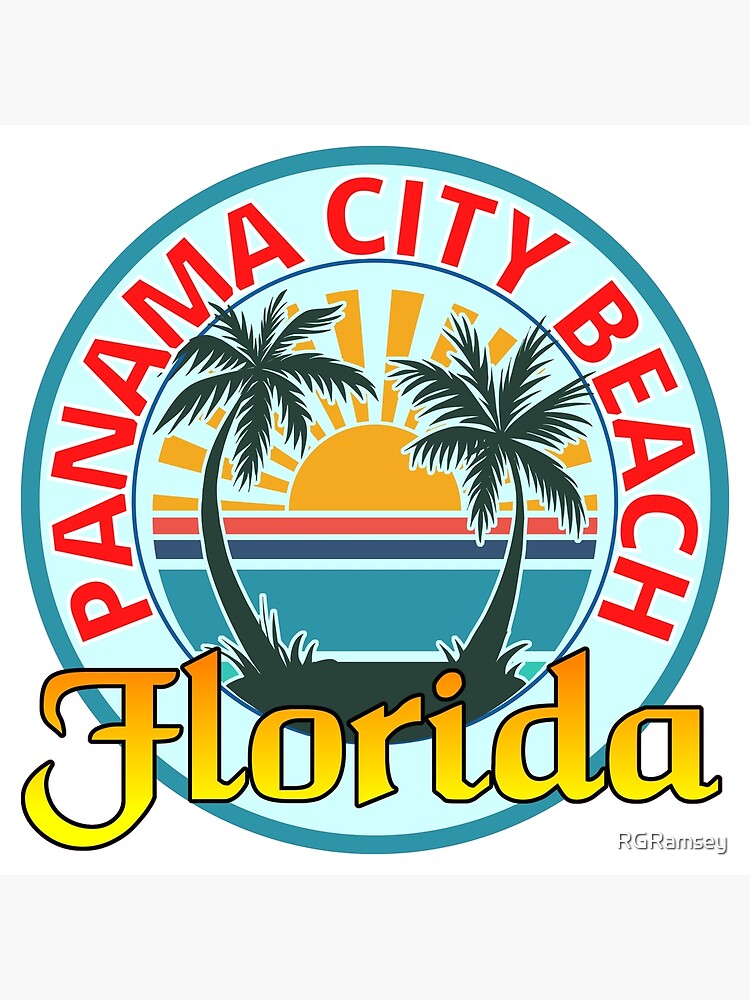 "Panama City Beach Florida Beach Sticker" Poster for Sale by RGRamsey