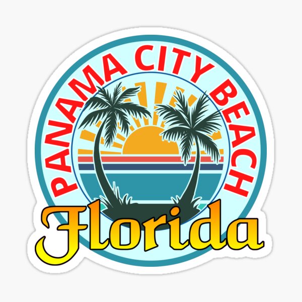 Panama City Beach Florida Beach Sticker Sticker