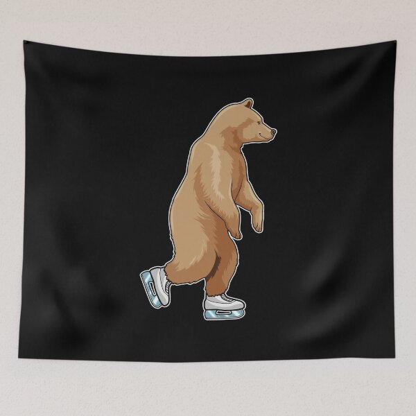 Aperçu de l'œuvre Bear at Ice skating with Ice skates créée et vendue par Snabdesign84.