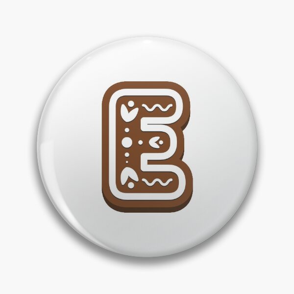 Artikelvorschau, Lebkuchen Buchstabe E Weihnachtsmonogramm Winterferien Initial E entworfen und verkauft von KateBilous.