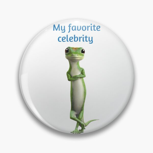 Item preview, My Favorite Celebrity The Geico Lizard designed and sold by DelskShop.