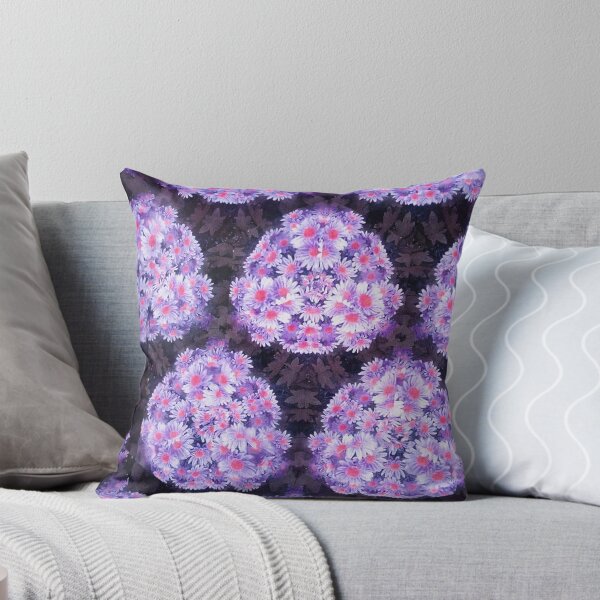 Item preview, flower kaleidoscope (094) - lavender daisies designed and sold by expl-rations.