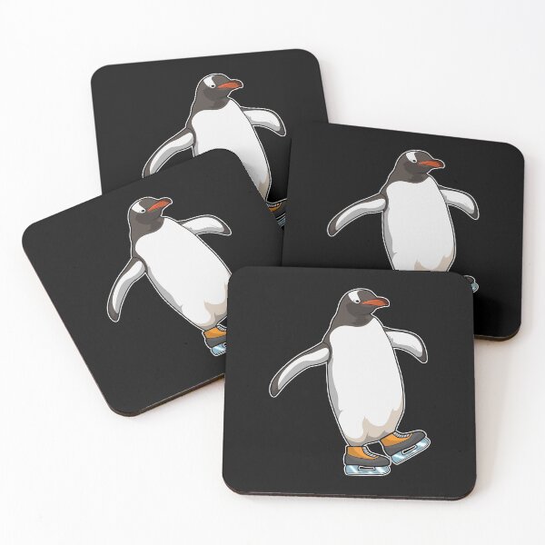 Item preview, Penguin at Ice skating with Ice skates designed and sold by Snabdesign84.
