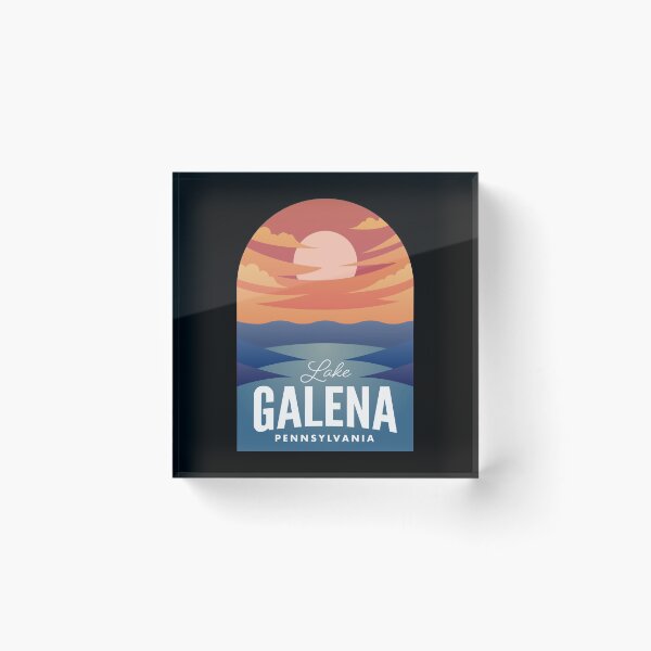 Item preview, Lake Galena PA Retro Sunset designed and sold by HalpinDesign.