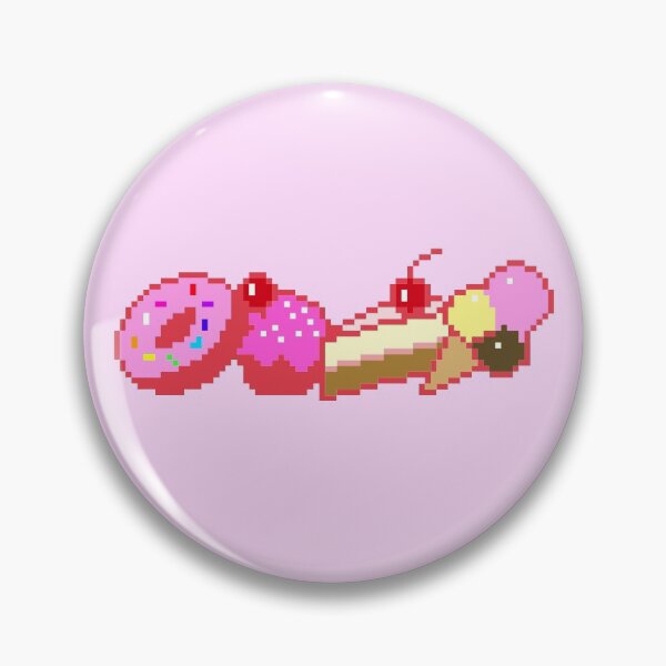 Item preview, Pixel Art Cake & Sweets Selection Retro Style Pink Dessert Graphic designed and sold by GO SHIRT-TEE.