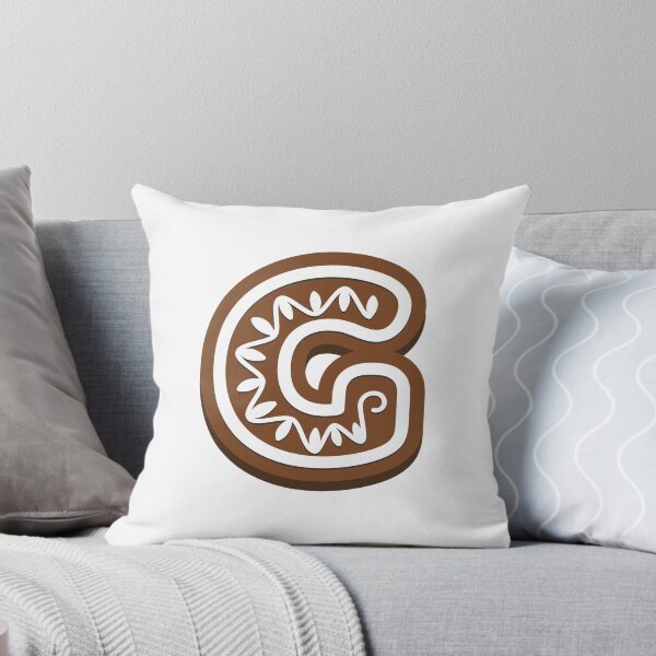 Item preview, Gingerbread letter G Christmas monogram Winter Holidays initial G designed and sold by KateBilous.