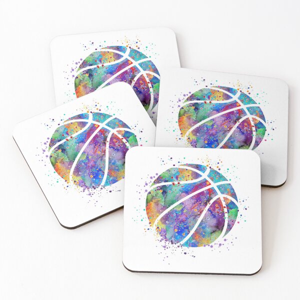 Item preview, Basketball Ball Colorful Watercolor designed and sold by LotusGifts.