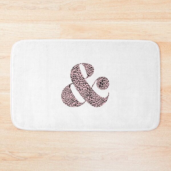 Item preview, Haute Leopard Stylish Ampersand With Millennial Pink Leopard Print designed and sold by HauteLeopard.