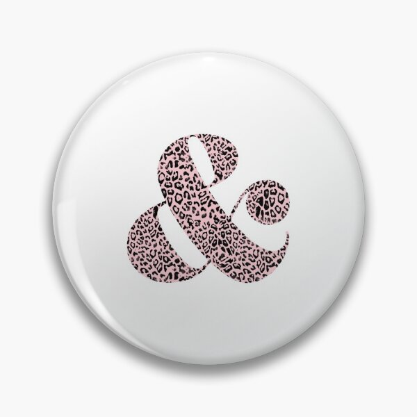Item preview, Haute Leopard Stylish Ampersand With Millennial Pink Leopard Print designed and sold by HauteLeopard.
