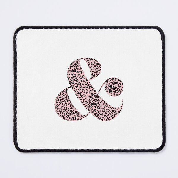 Item preview, Haute Leopard Stylish Ampersand With Millennial Pink Leopard Print designed and sold by HauteLeopard.