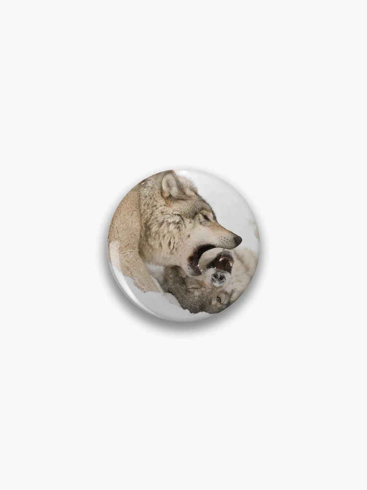 Thumbnail 1 of 3, Pin, Timber Wolves designed and sold by WolvesOnly.