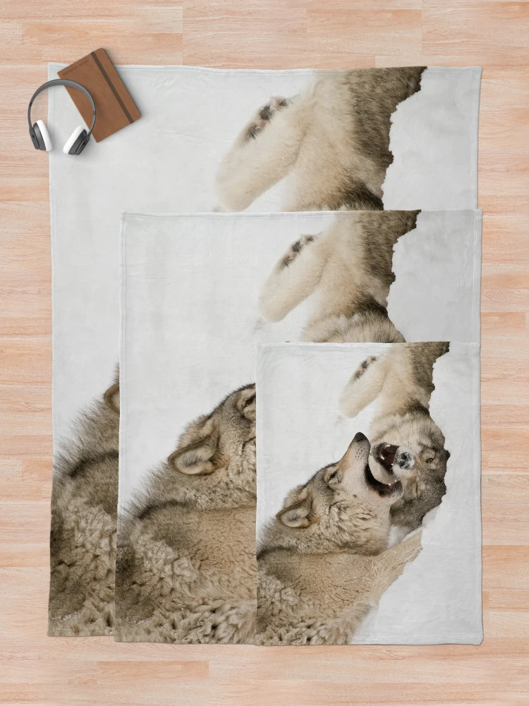 Thumbnail 5 of 6, Throw Blanket, Timber Wolves designed and sold by WolvesOnly.