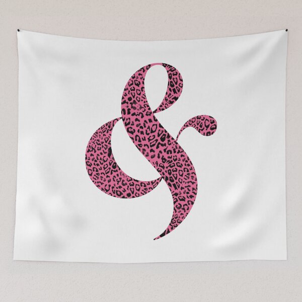 Item preview, Haute Leopard Stylish Ampersand with Hot Pink Leopard Print designed and sold by HauteLeopard.