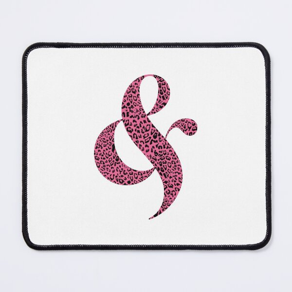 Item preview, Haute Leopard Stylish Ampersand with Hot Pink Leopard Print designed and sold by HauteLeopard.