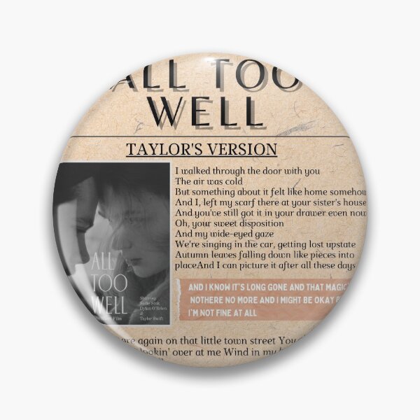 Item preview, All Too Well - Taylor's version  designed and sold by infazbdeen.