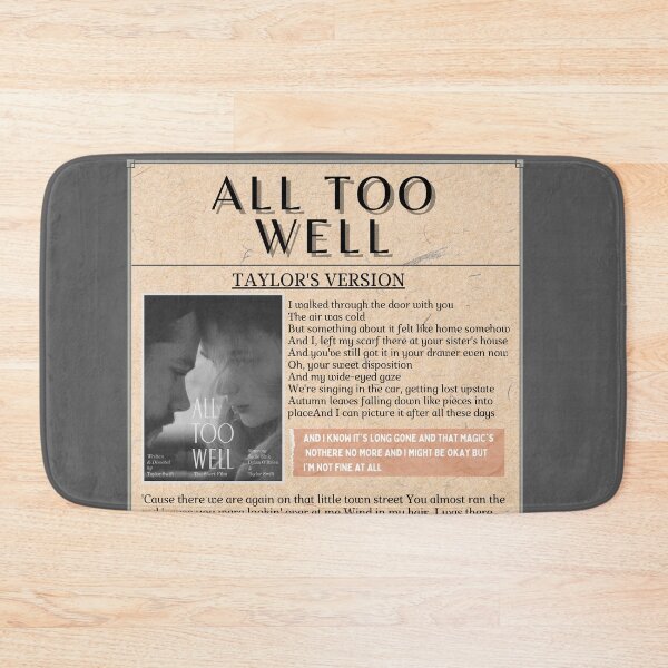 Item preview, All Too Well - Taylor's version  designed and sold by infazbdeen.