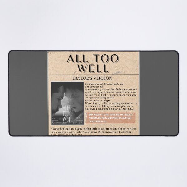 Item preview, All Too Well - Taylor's version  designed and sold by infazbdeen.