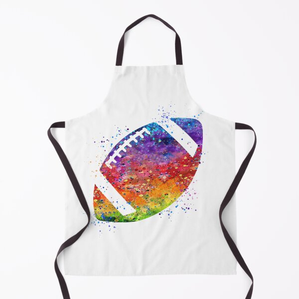 Item preview, American Football Ball Colorful Watercolor designed and sold by LotusGifts.