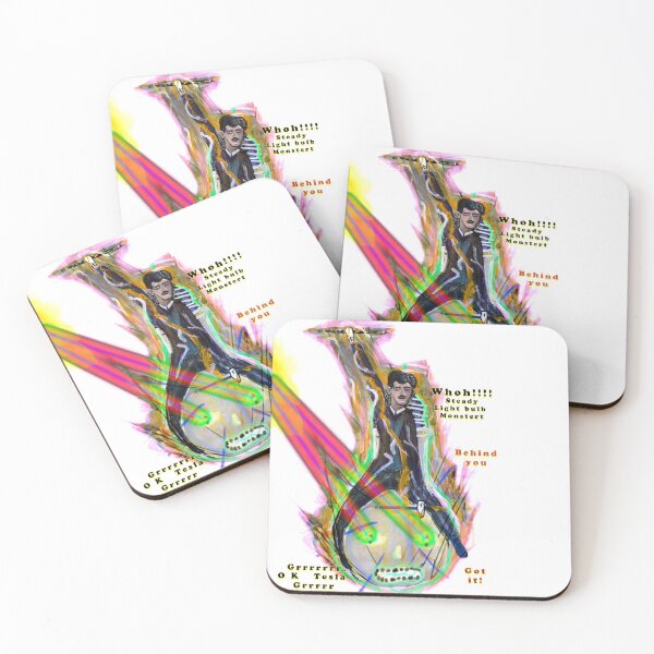 Item preview, Tesla riding steed light bulb triumphantly into battle as it fires laser beams  designed and sold by Followthedon.