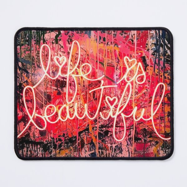 Item preview, Abstract Neon Life Is Beautiful Graffiti Art designed and sold by jessicaleah15.