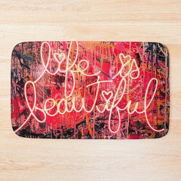 Item preview, Abstract Neon Life Is Beautiful Graffiti Art designed and sold by jessicaleah15.