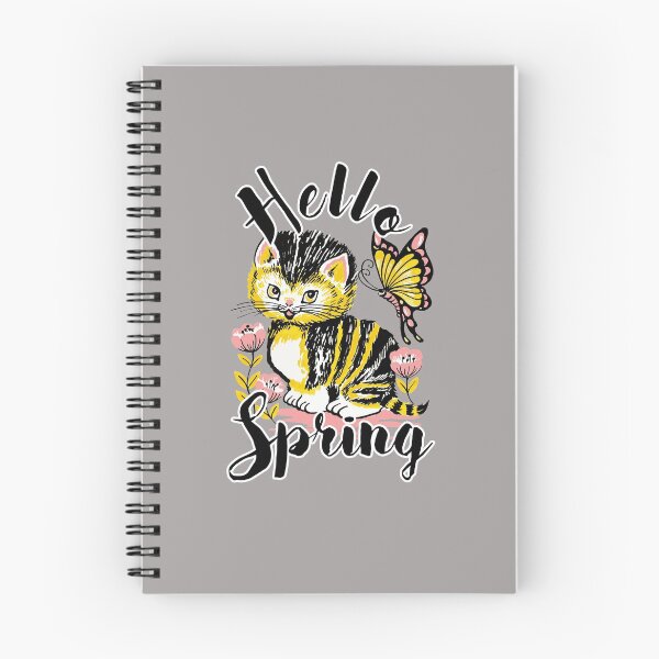 Item preview, Hello Spring Kitten Butterfly Design  designed and sold by Angela Mello.