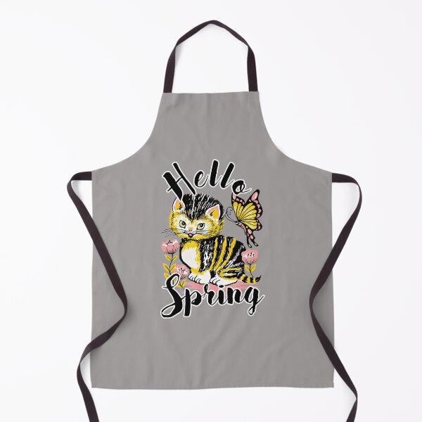 Item preview, Hello Spring Kitten Butterfly Design  designed and sold by Angela Mello.