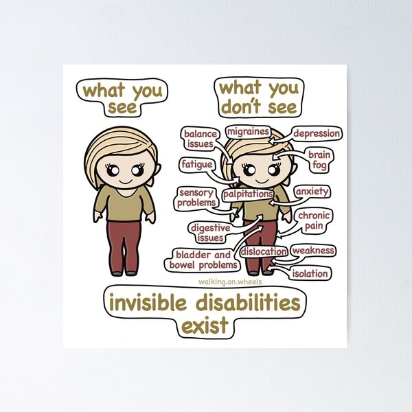 Item preview, Invisible Disabilities Exist  designed and sold by walkingonwheels.