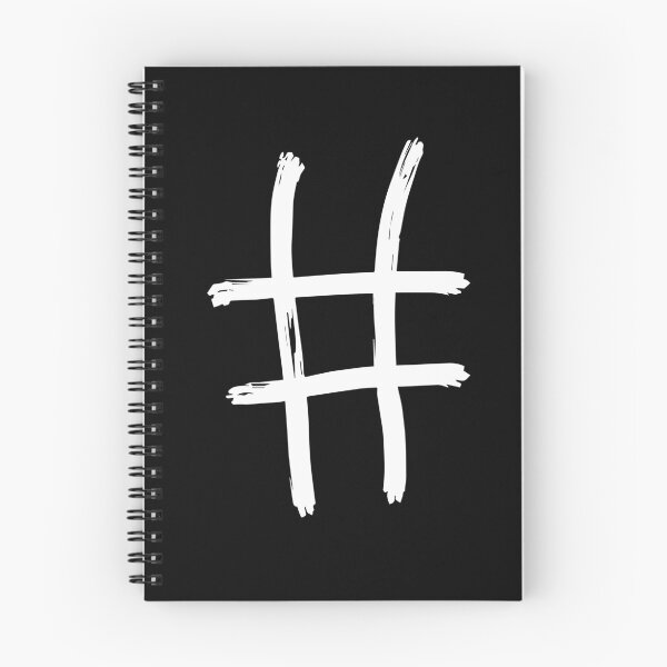 Artikelvorschau, Weißes Hashtag entworfen und verkauft von ProhibitionStickers.