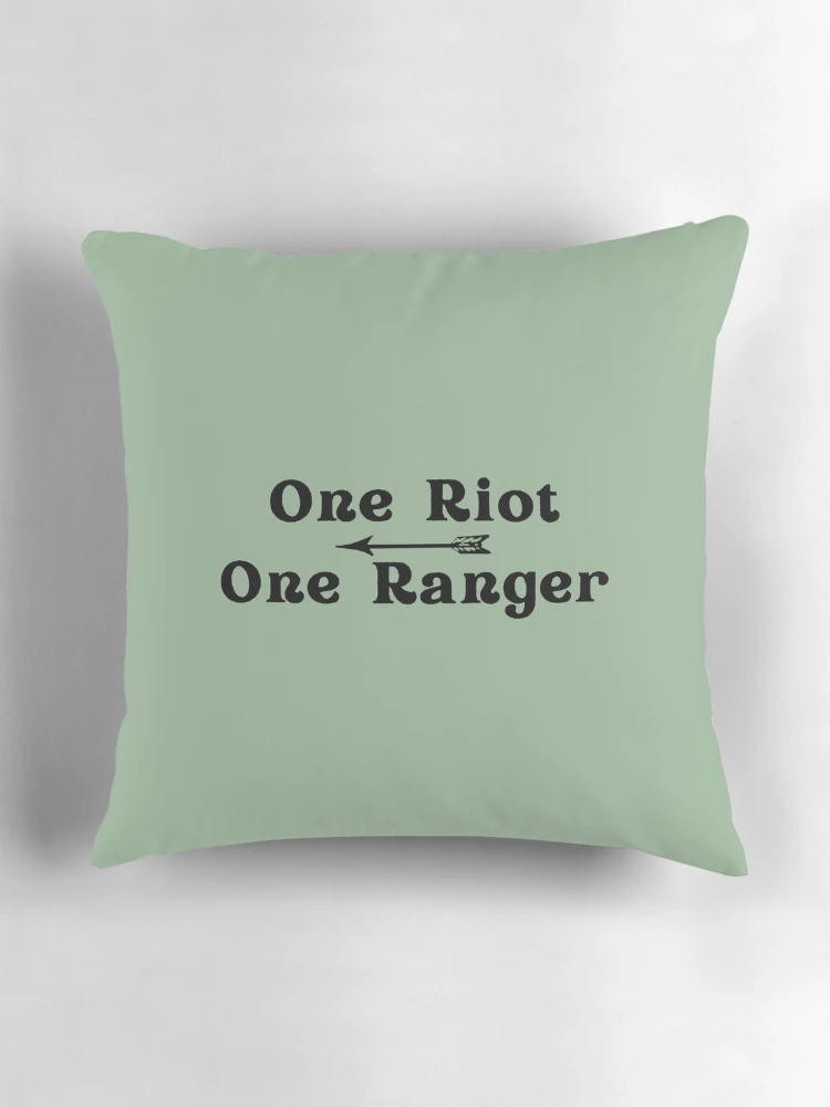 Thumbnail 3 of 4, Pillow, One Riot, One Ranger designed and sold by Reecethebeast.
