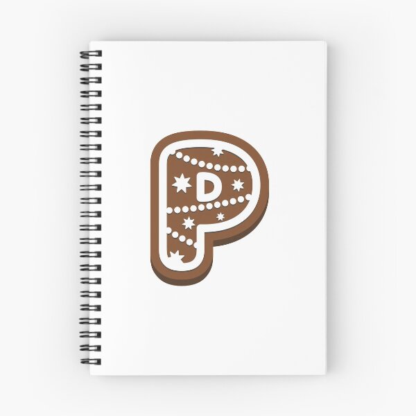 Artikelvorschau, Lebkuchenbuchstabe P Weihnachtsmonogramm Winterferien Initial P entworfen und verkauft von KateBilous.
